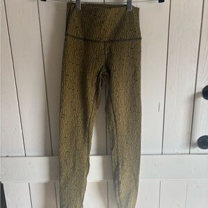 Lululemon Athletica Olive Patterned Leggings